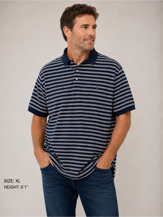 Ralph Lauren Other - Polo by Ralph Lauren Navy Striped Polo Shirt XL